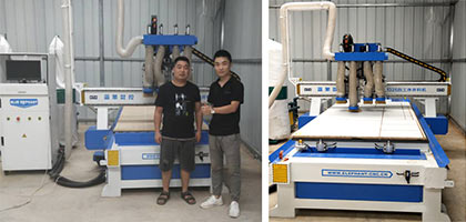 河南鞏義客戶四工序開料機(jī)售后培訓(xùn)